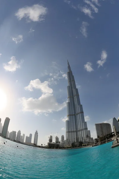 Дубай хмарочоса Бурдж Халіфа — стокове фото