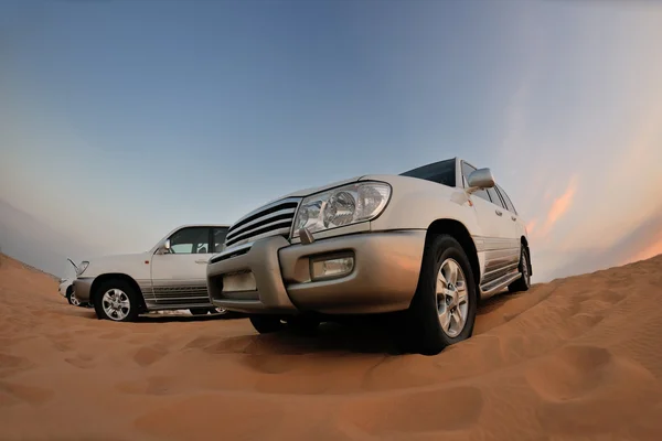 Vehículos safari del desierto — Foto de Stock