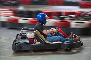 Indoor karting clipart