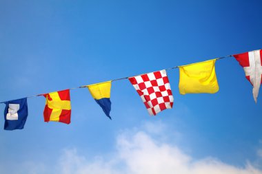 Nautical flags clipart