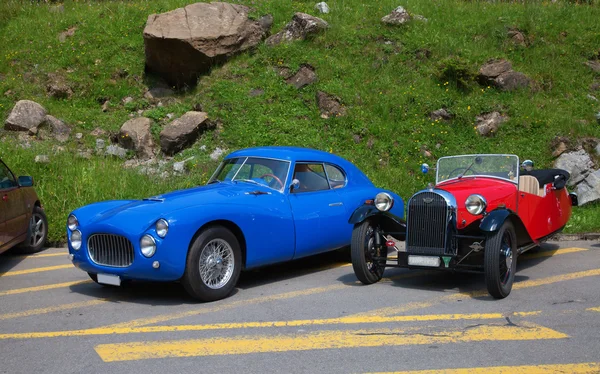 Fiat & Morgan mașini de curse — Fotografie, imagine de stoc