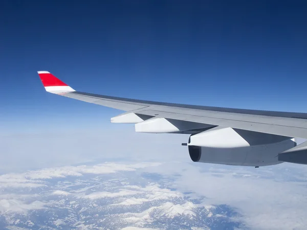 Flying above alps — Stock Photo, Image