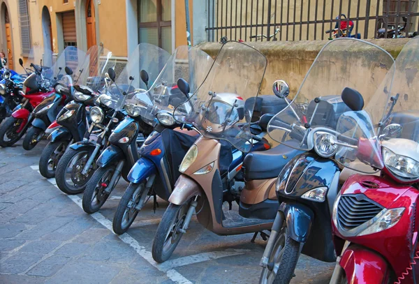 Fila de las motocicletas —  Fotos de Stock