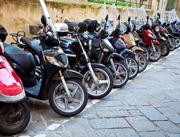 Fila das motocicletas — Fotografia de Stock