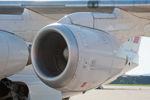 Engine of airplane — Stock Photo, Image