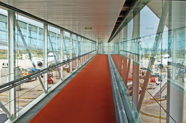 现代机场 interrior — 图库照片
