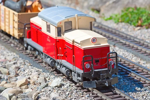 Miniaturní železniční model — Stock fotografie