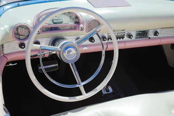 Retro styled car interior — Stock Photo, Image