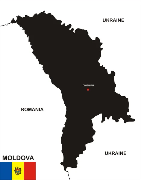 Moldova map — Stock Photo, Image