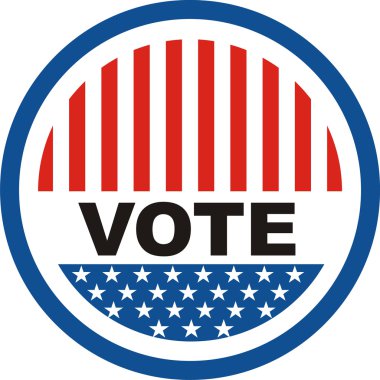 Vote badge clipart