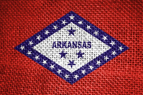 Arkansas Eyalet bayrağı — Stok fotoğraf