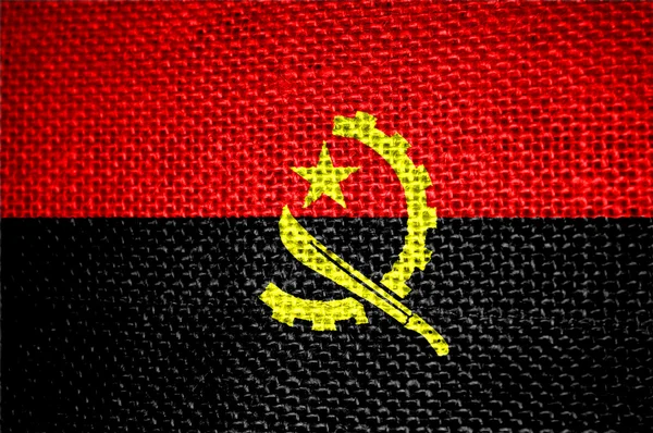 Vlag van angola — Stockfoto
