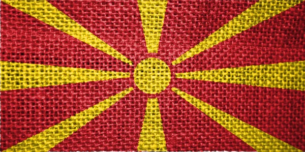 Bandiera della Macedonia — Foto Stock