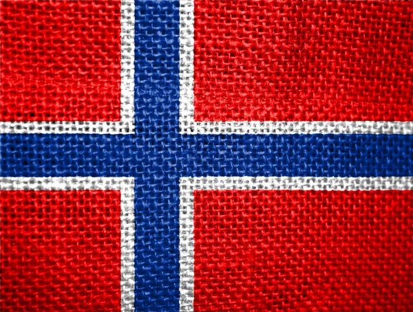 Norská vlajka — Stock fotografie