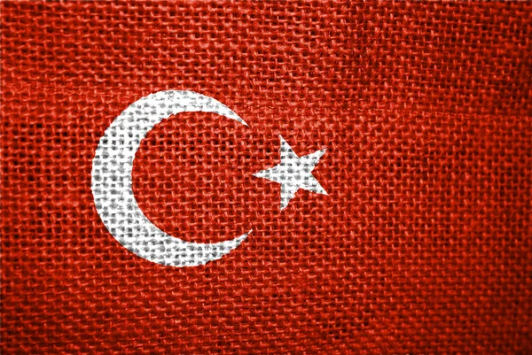 Turkiets flagga — Stockfoto