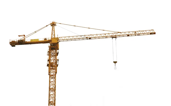 Enda hissa crane isolera på vit — Stockfoto