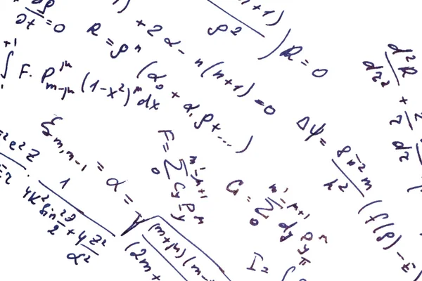 Koyu mavi matematiksel ifadeler — Stok fotoğraf
