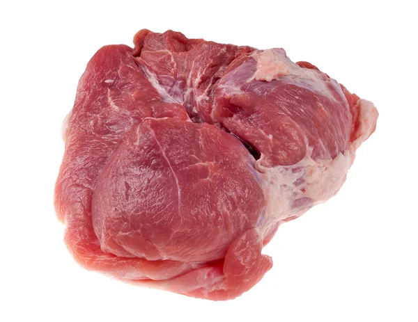 Carne vermelha isolada em branco — Fotografia de Stock