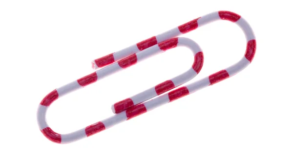 Kırmızı ve beyaz izole zımba — Stok fotoğraf