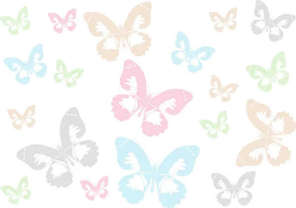 Luce colore farfalla sfondo — Vettoriale Stock