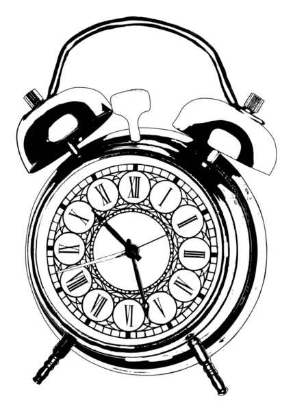 Одиночные часы, изолированные на белом — стоковый вектор