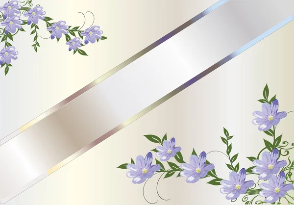 Licht lila bloemen ornament — Stockvector