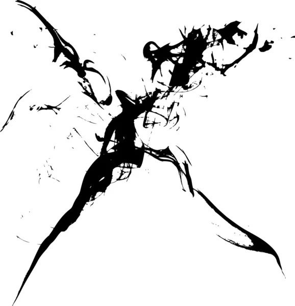 Black Grunge Hintergrund Illustration — Stockvektor