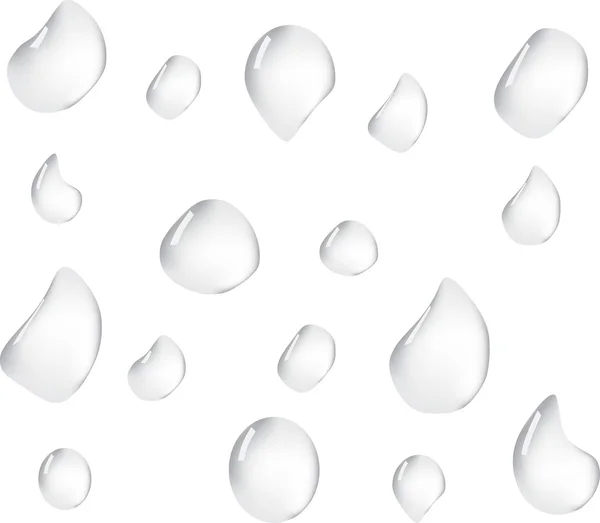 Gouttes d'eau lumière fond — Image vectorielle