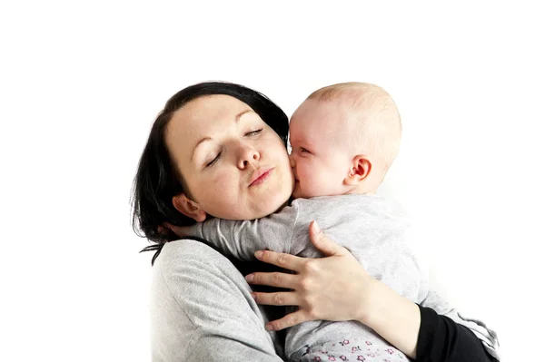 女の赤ちゃんと母親 — ストック写真