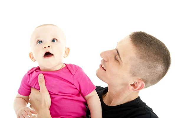 Fathe and baby — Stock Photo, Image