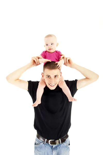 Fathe and baby Stock Photo