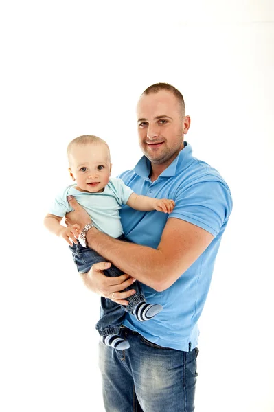 Padre y bebéfathe en baby — Stockfoto
