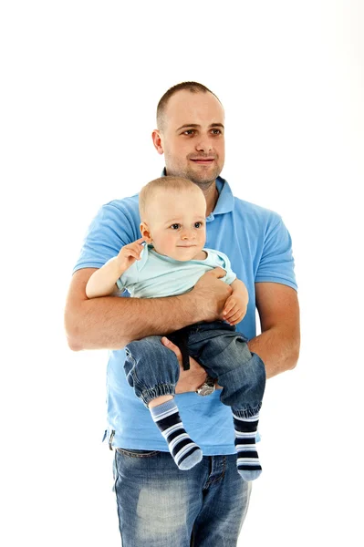 Fathe and baby — Stock Photo, Image