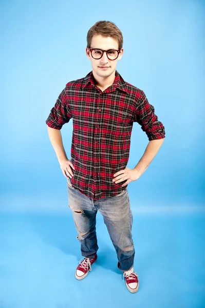 Hombre con camisa roja —  Fotos de Stock