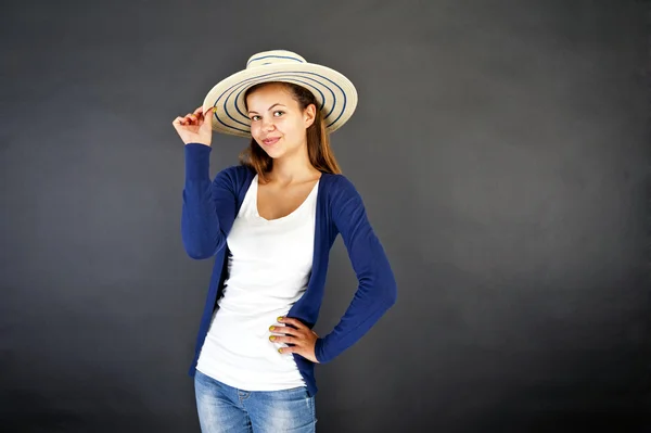 Mulher com chapéu — Fotografia de Stock