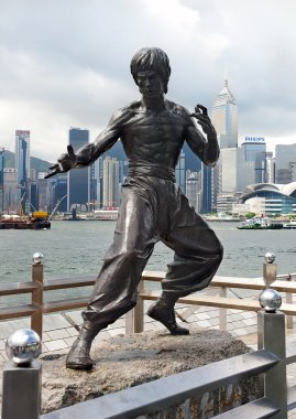 Bruce Lee monument clipart