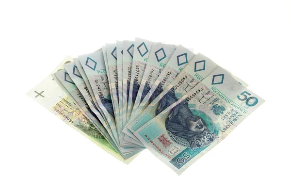 stock image Polish money isolated