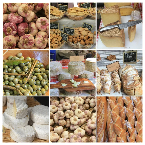 Collage del mercato provenzale — Foto Stock