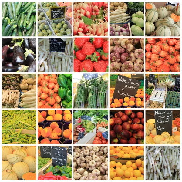 Stock image Fruit and vegetable collage