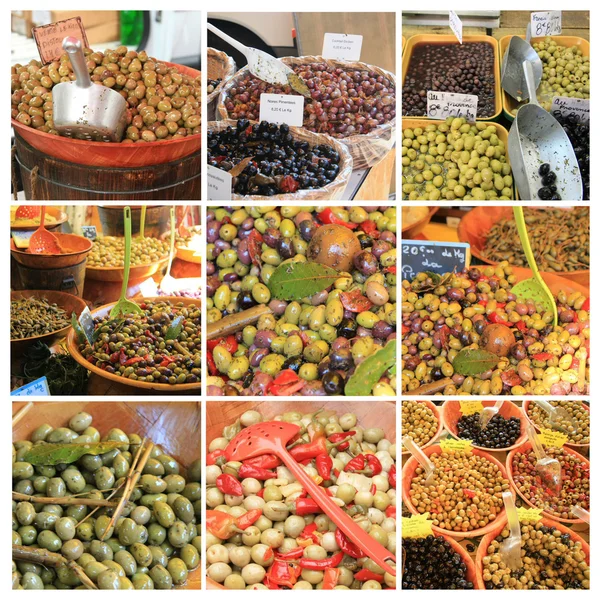 Olive collage — Stock Photo, Image