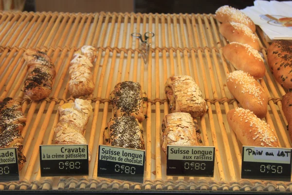 Francouzský chléb v obchodě — Stock fotografie