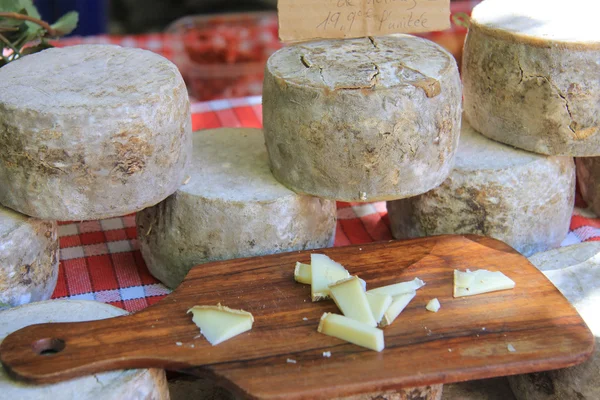 Cheese on a French market — Zdjęcie stockowe