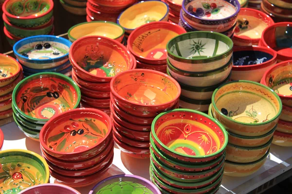 Colorful Provencal Pottery — Stock Photo, Image