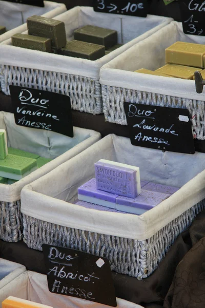 Barres colorées de savon — Photo