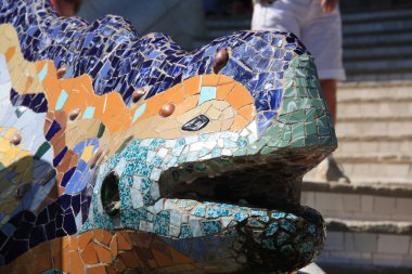 Park Guell'de ejderha çeşmesi, Barselona