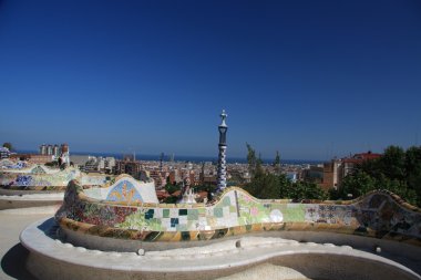 Park Guell, Barselona'da Deniz Yılanı bankı