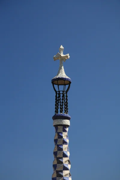 Torre no Parque Guell, Barcelona — Fotografia de Stock