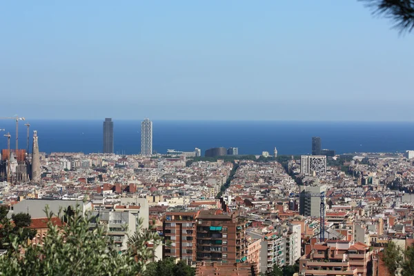 Обзор города Барселоны — стоковое фото