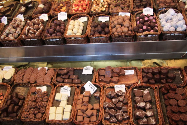チョコレート市場で — ストック写真