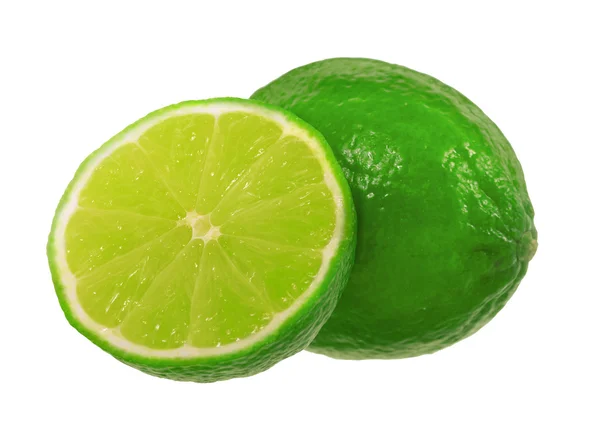 Lime on white — Stock Photo, Image